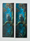 Night owl bookmark for readers and owl lovers