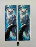 fantasy owl style bookmark on premium cardstock