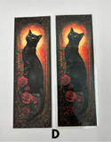 Gothic Black Cat Bookmark