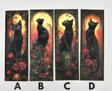 Gothic Black Cat Bookmark