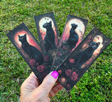 Gothic Black Cat Bookmark