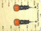 Boo Pumpkin Halloween Earrings