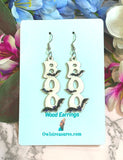 Boo Bat Halloween Earrings