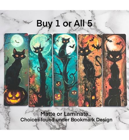 Midnight Cats Bookmarks