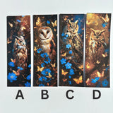 Owl bookmark set for dark academia readers and owl lovers
