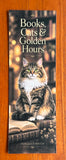 Norwegian Forest Cat bookmark with cozy library artwork