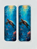 Sea turtle bookmark with beach-inspired ocean artwork