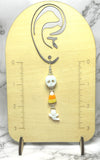 Halloween Skull Candy Corn Ghost Earrings