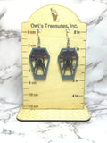 Spider Coffin Earrings