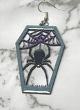 Spider Coffin Earrings