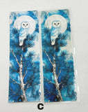 Winter owl bookmark for readers and owl lovers