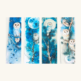 Winter Barn Owl Bookmark